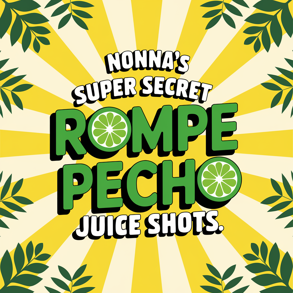 Nonna's Super Secret Rompe Pecho Juice Shots